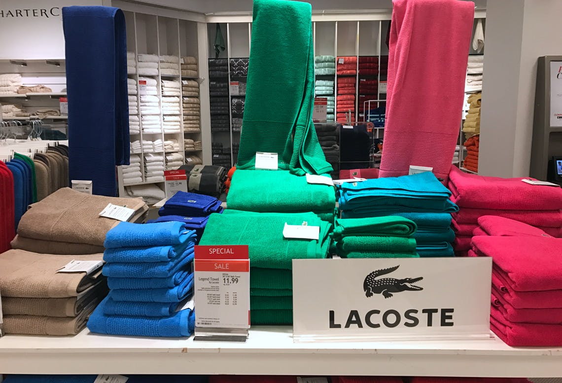 lacoste legend towel