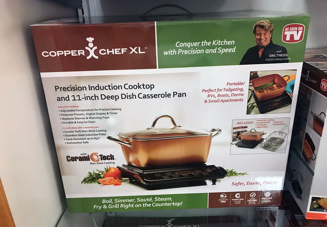 Copper Chef Induction Cooktop With 11 Casserole Pan