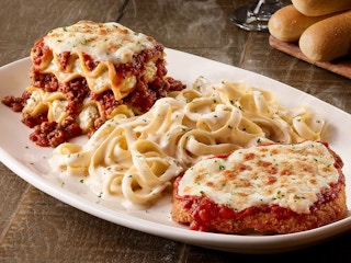 The Tour of Italy entree from Olive Garden