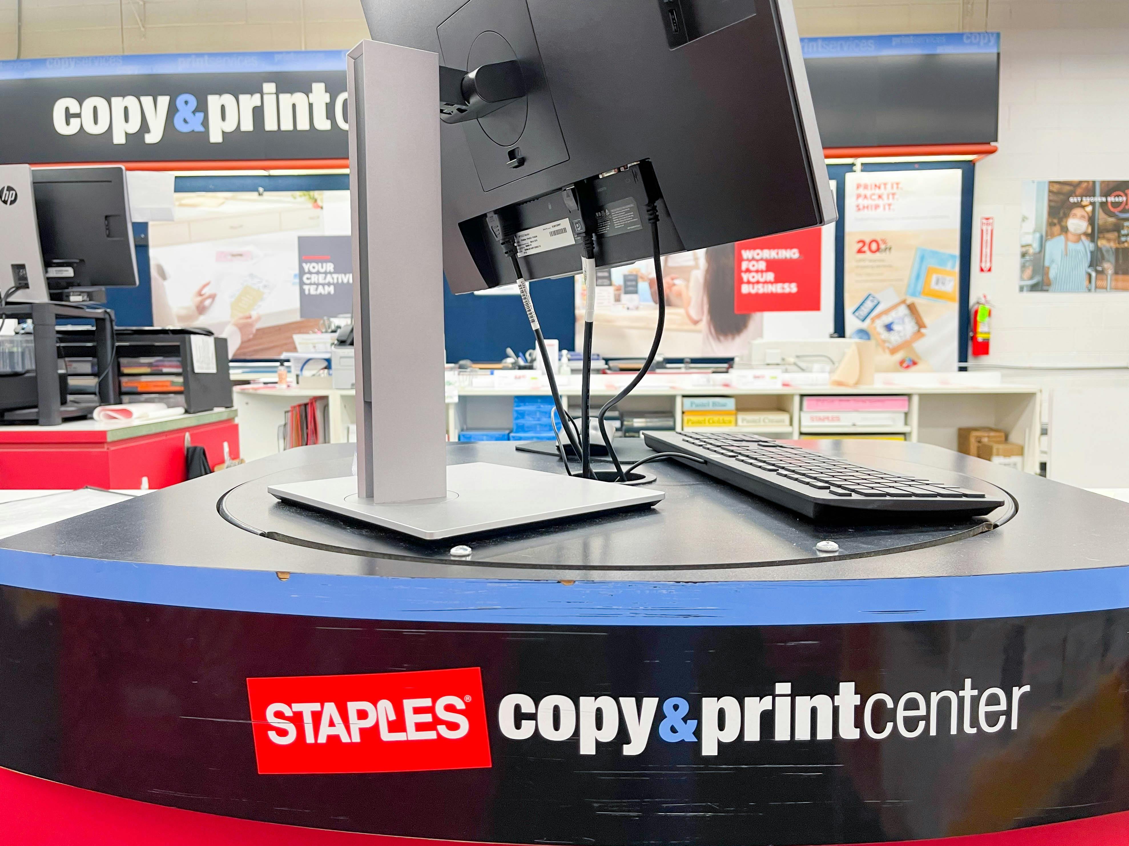 copy and print center at staples