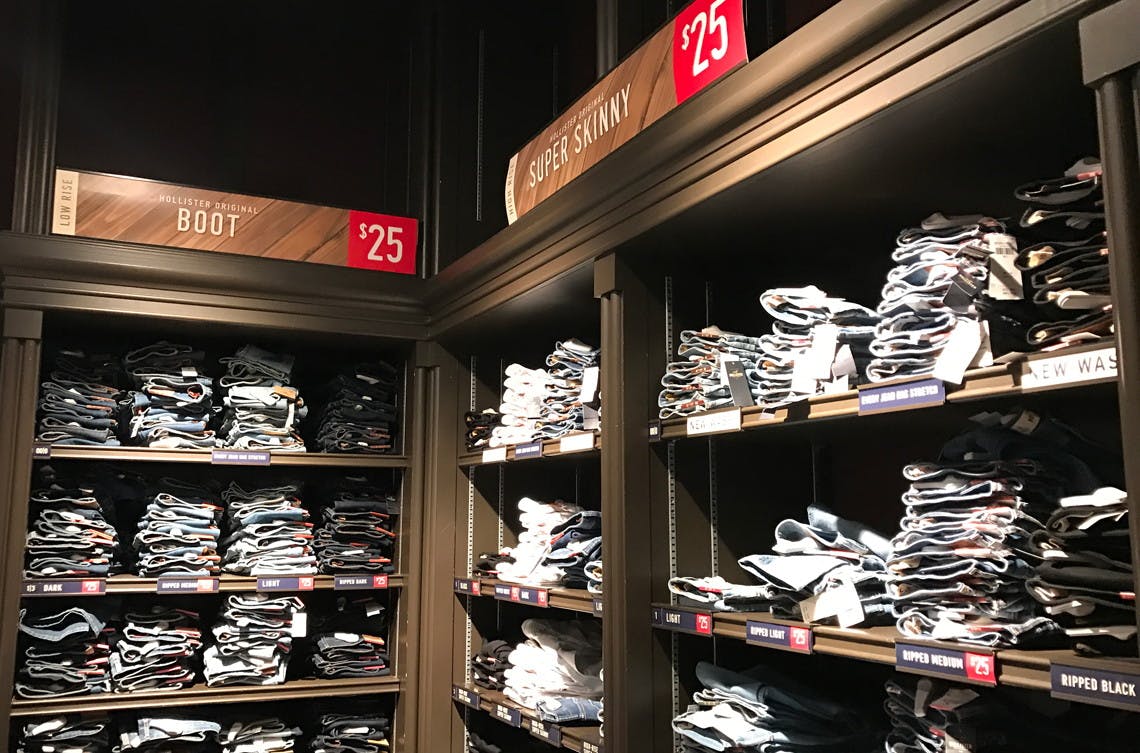 hollister jeans in store