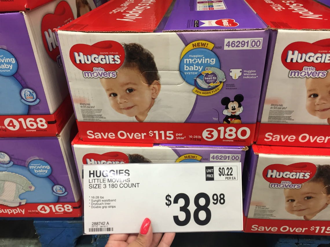 huggies little movers size 4 sam's club