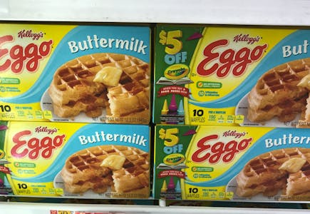 2 Eggo Buttermilk Waffles