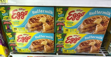 2 Eggo Buttermilk Waffles
