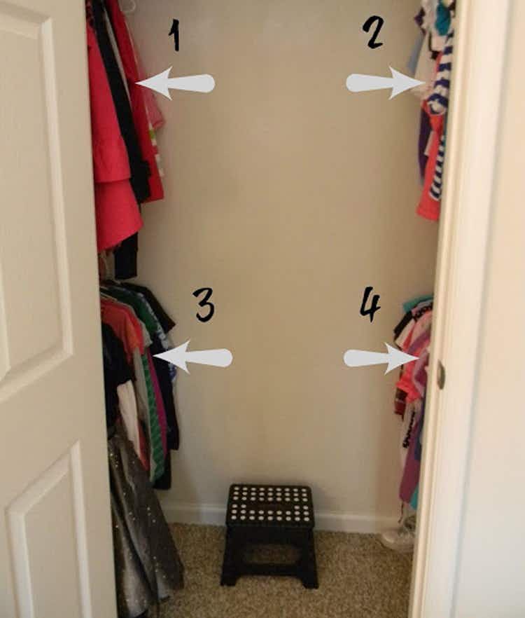 Convert a regular closet into a kid-friendly walk-in closet.