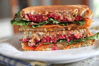 Peanut Butter Rainbow Sandwich