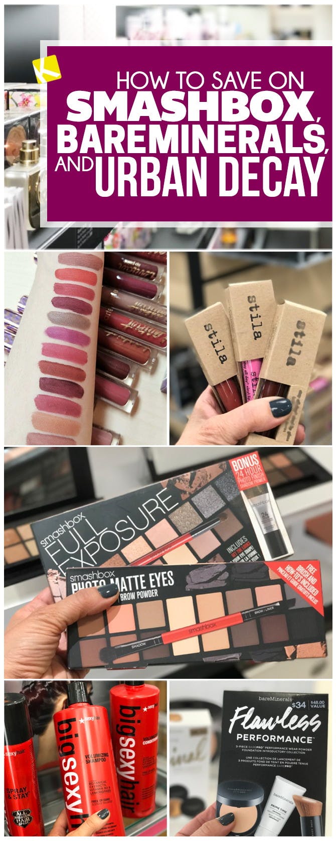 How to Save on Smashbox, BareMinerals and Urban Decay