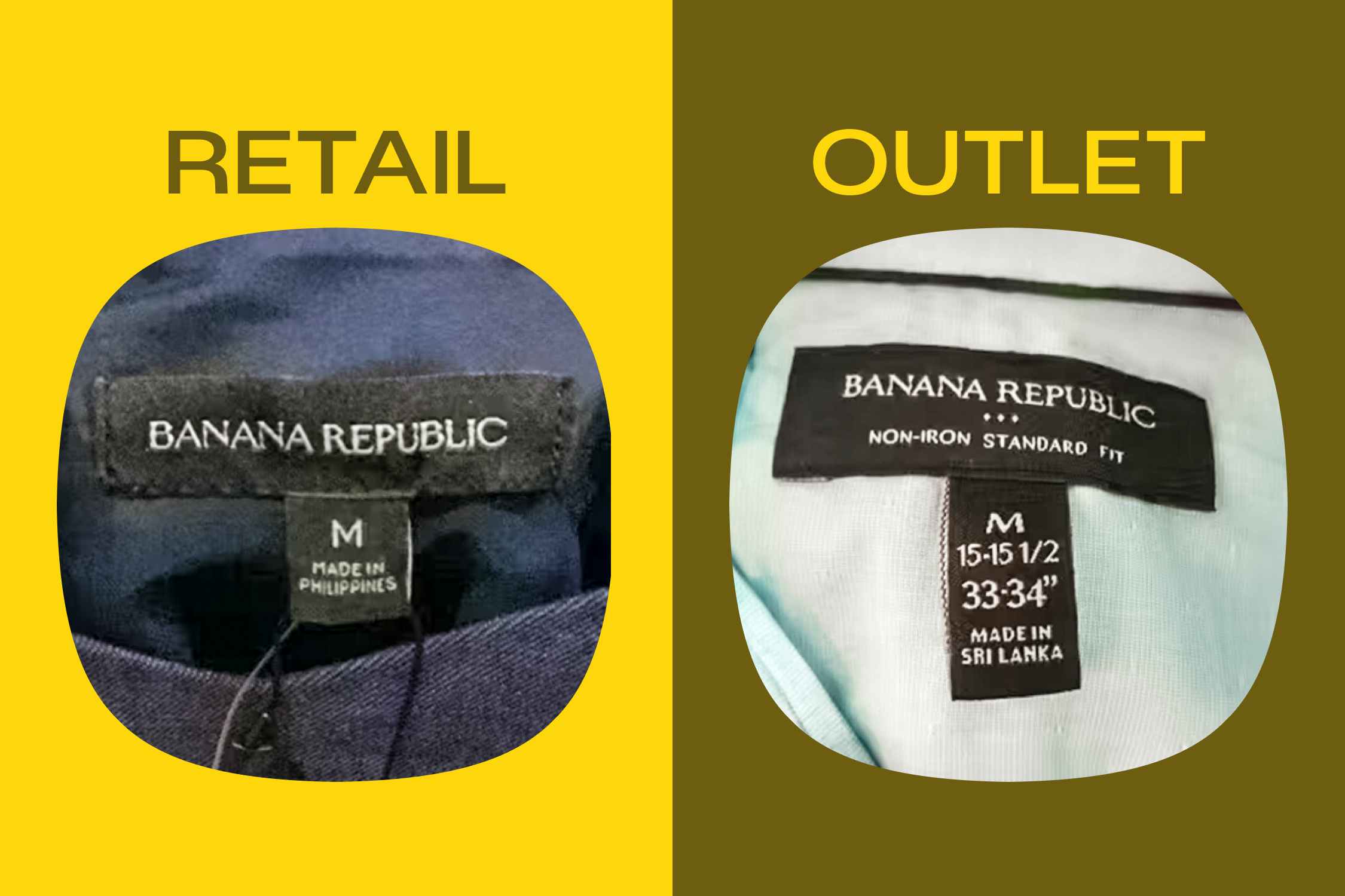 an example of a retail and outlet version of Banana Republic items