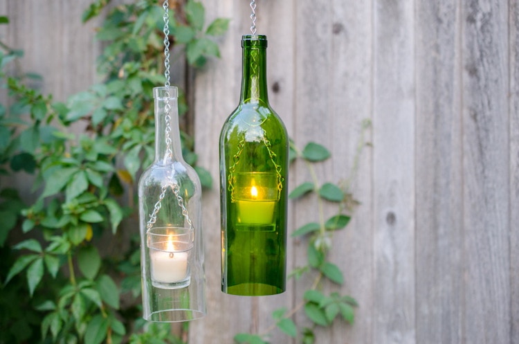 Make hanging hurricane lamps.