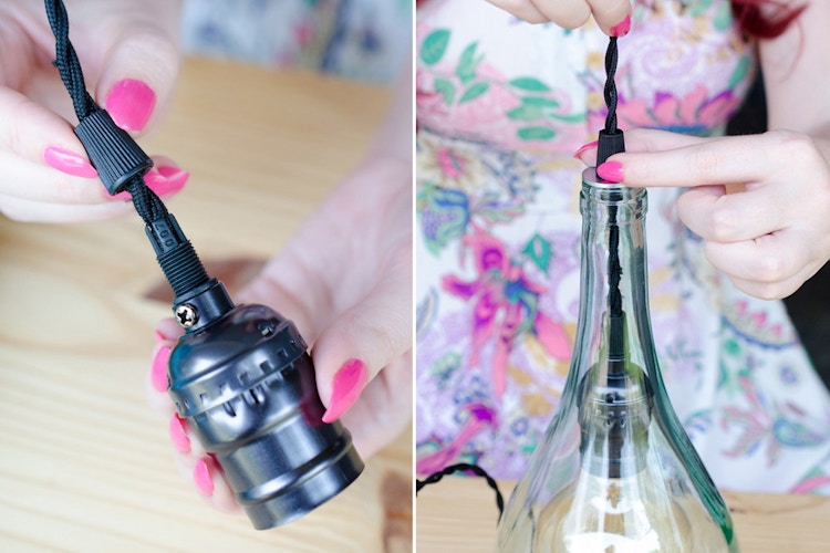 Make your own hanging pendant lamps.