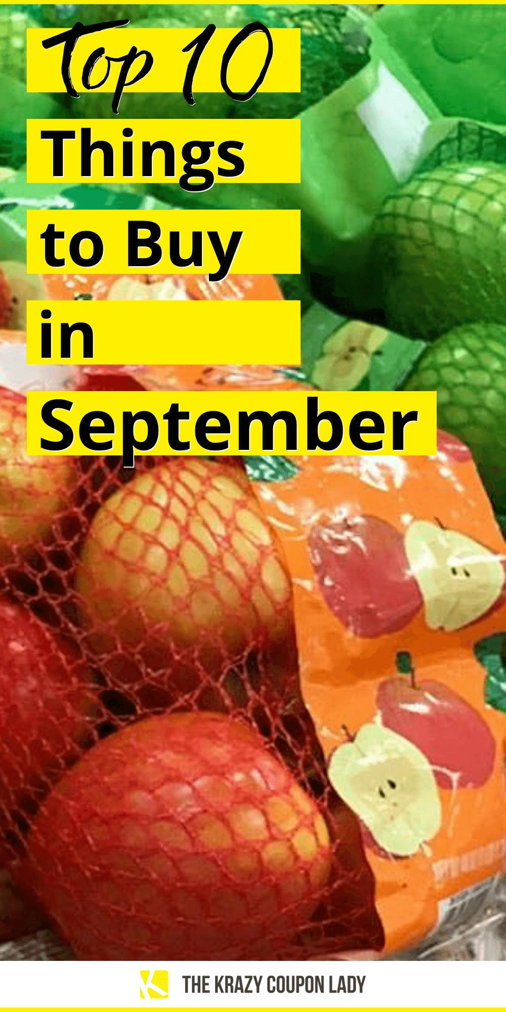 Top 9 Things to Stock Up on in September