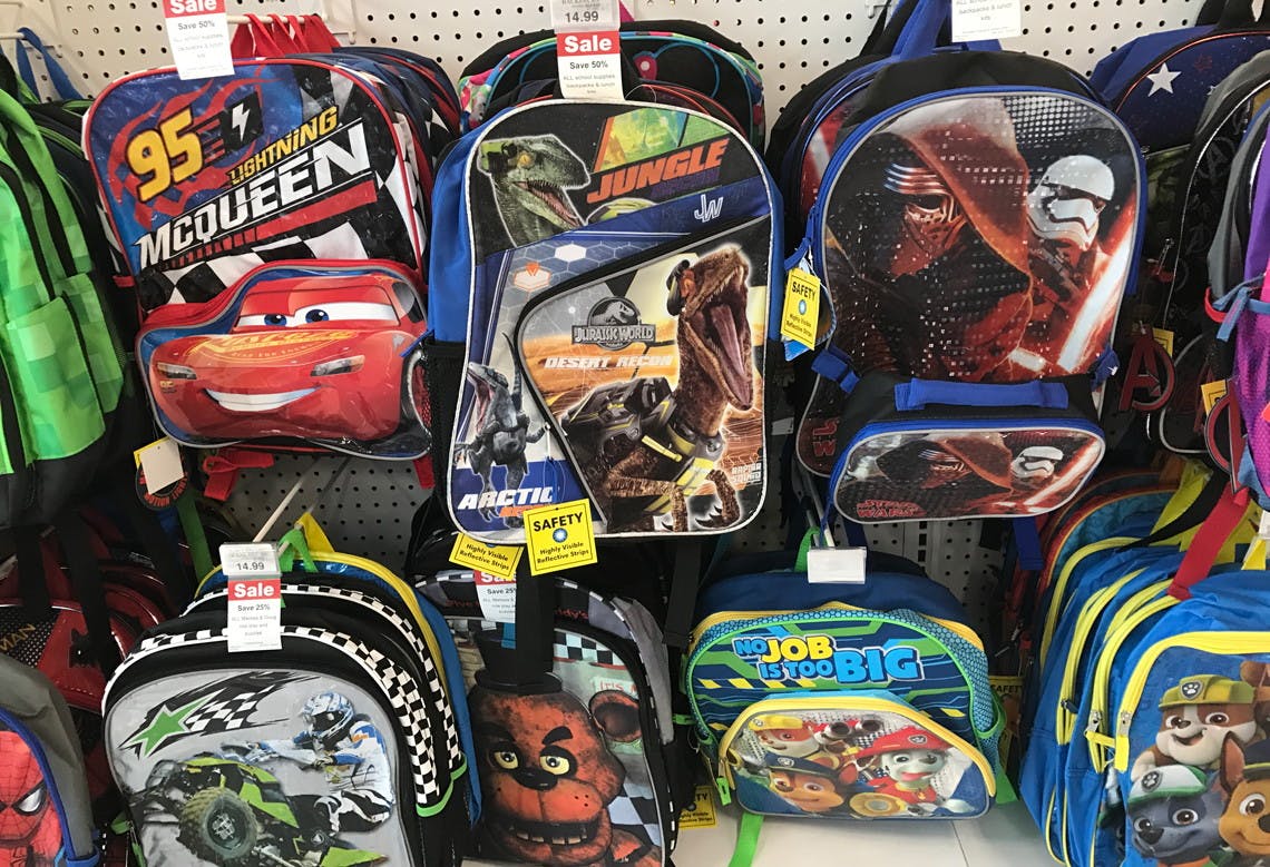 kids character backpacks