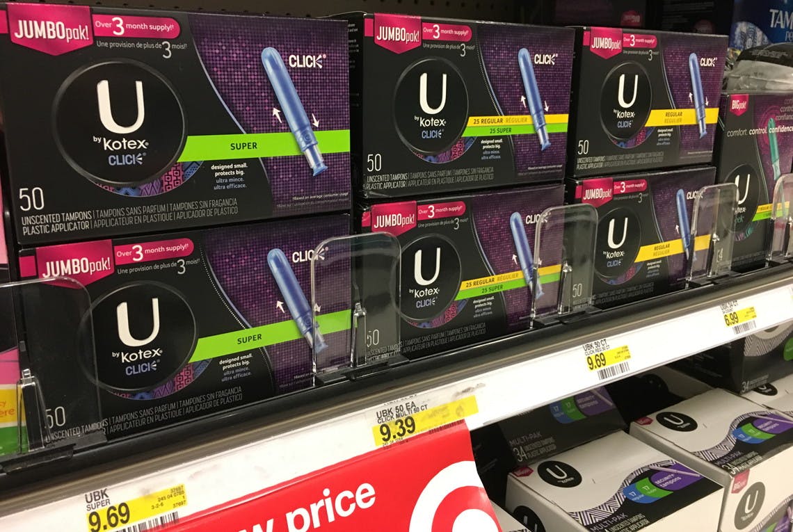U by Kotex Fitness Liners & Click Tampons, as Low as 3.46 at Target