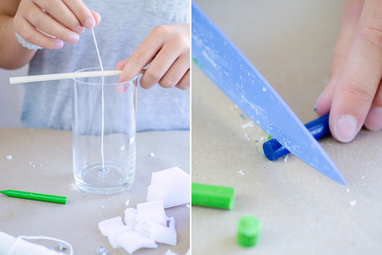 Turn your favorite wine bottle into a candle.