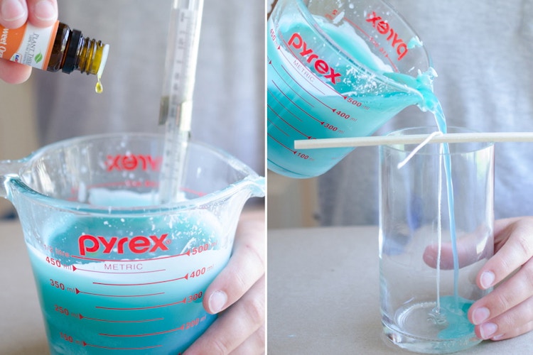 Turn your favorite wine bottle into a candle.