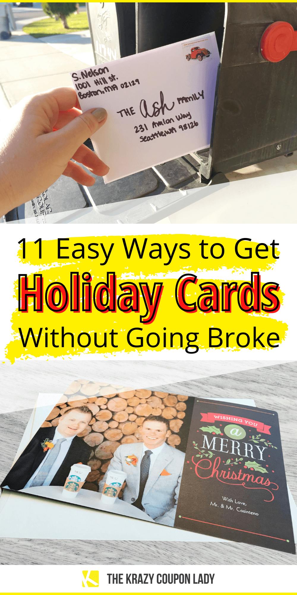 11 Easy Ways to Get Holiday Cards Without Going Broke