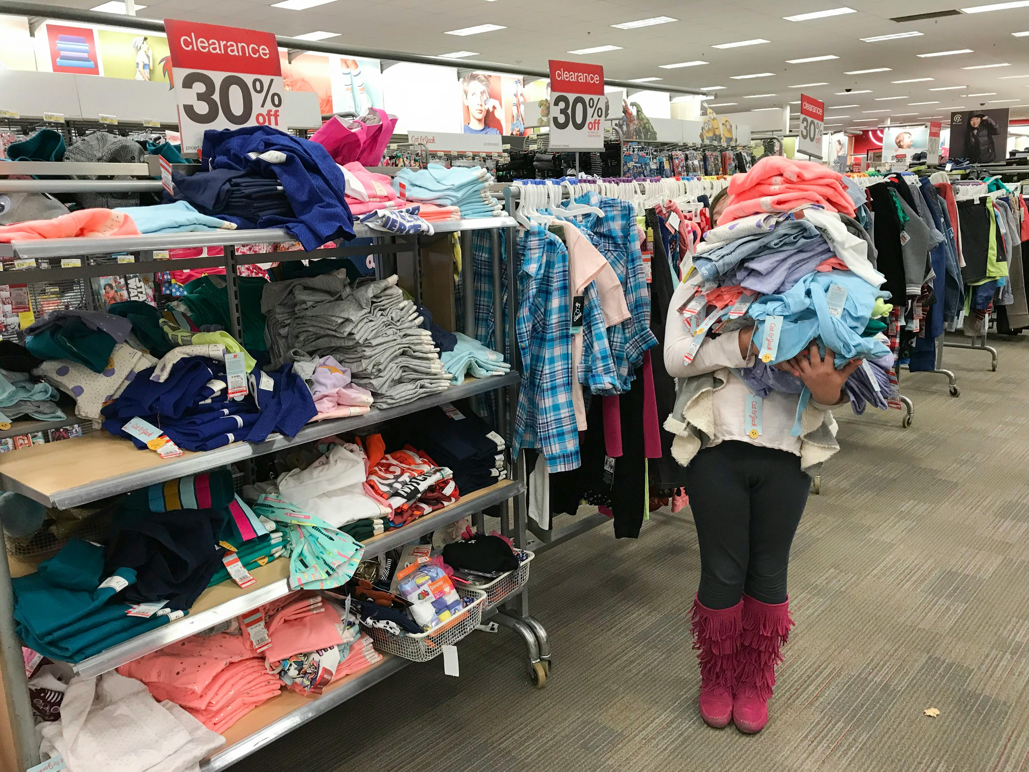 target winter clothes sale