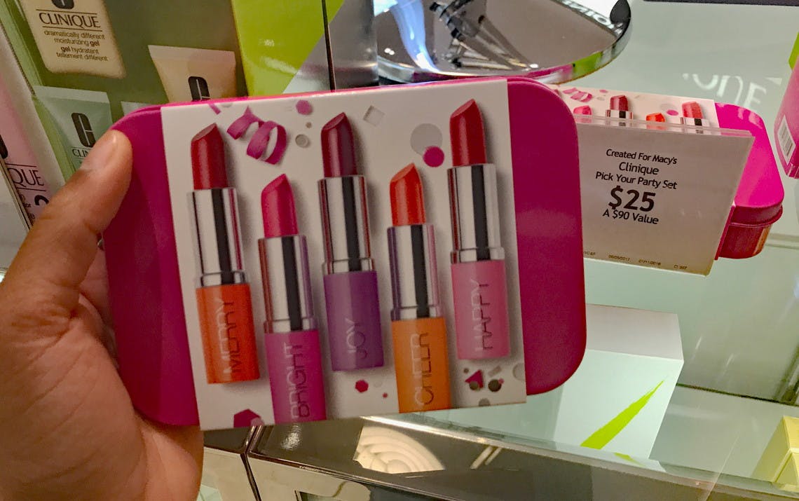macy's clinique lipstick set