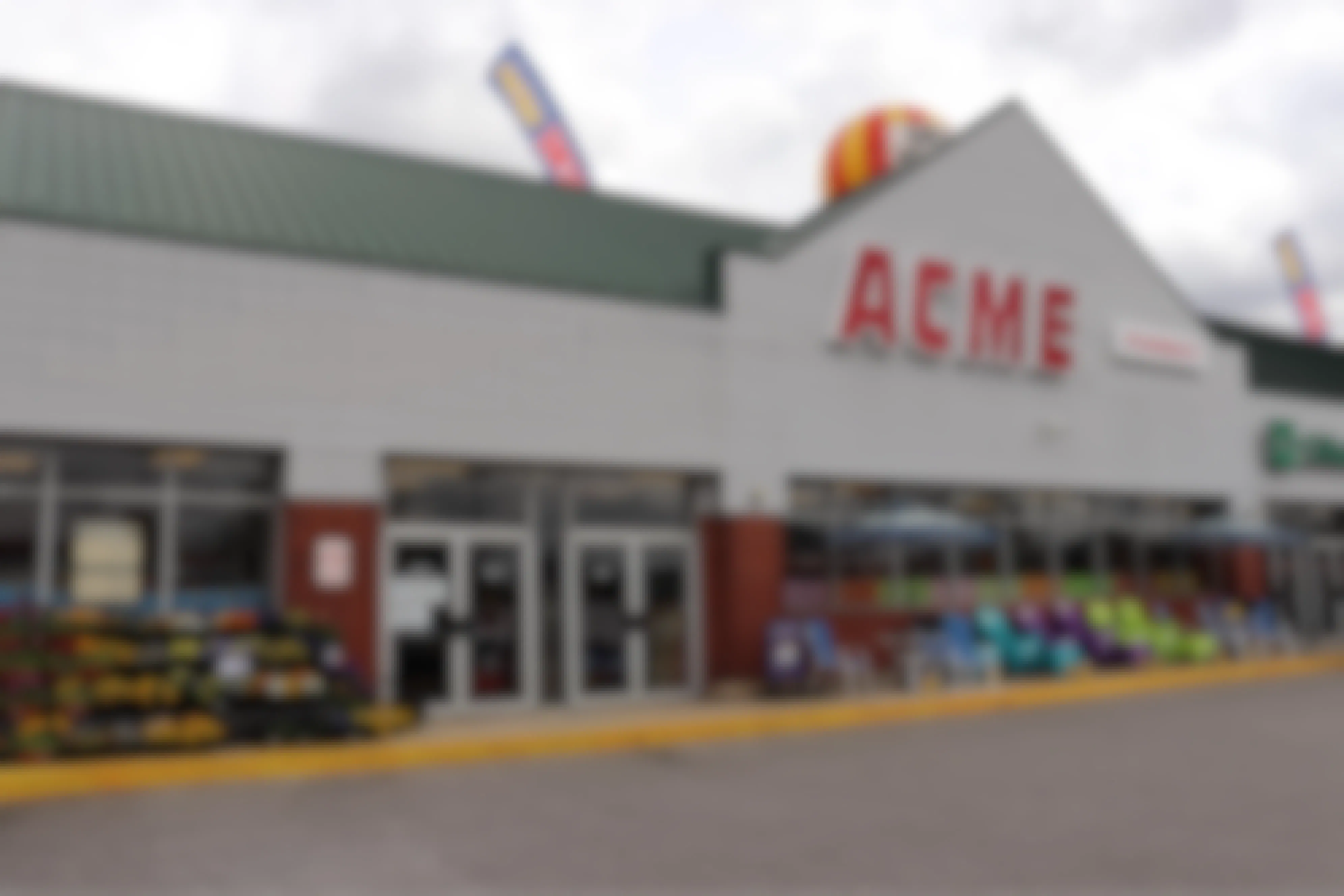 Acme grocery storefront doors