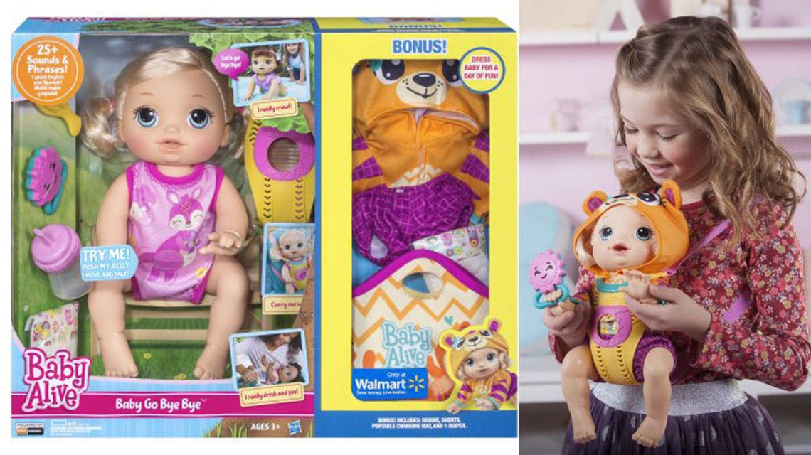 Baby Alive Baby Go Bye Bye Bundles, $49.92 + Free Shipping at Walmart ($118 Value)! - The Krazy ...