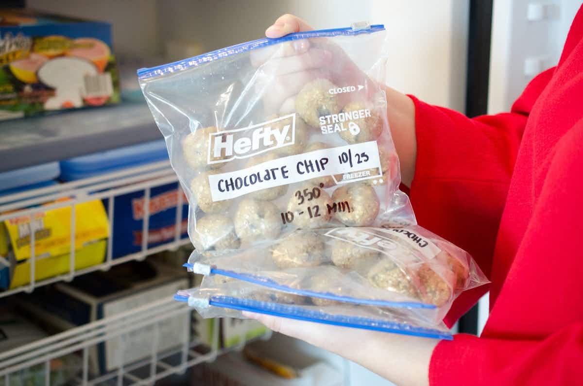 Freeze homemade cookie dough in individual servings for easy baking later on.