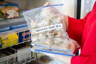 Freeze homemade cookie dough in individual servings for easy baking later on.