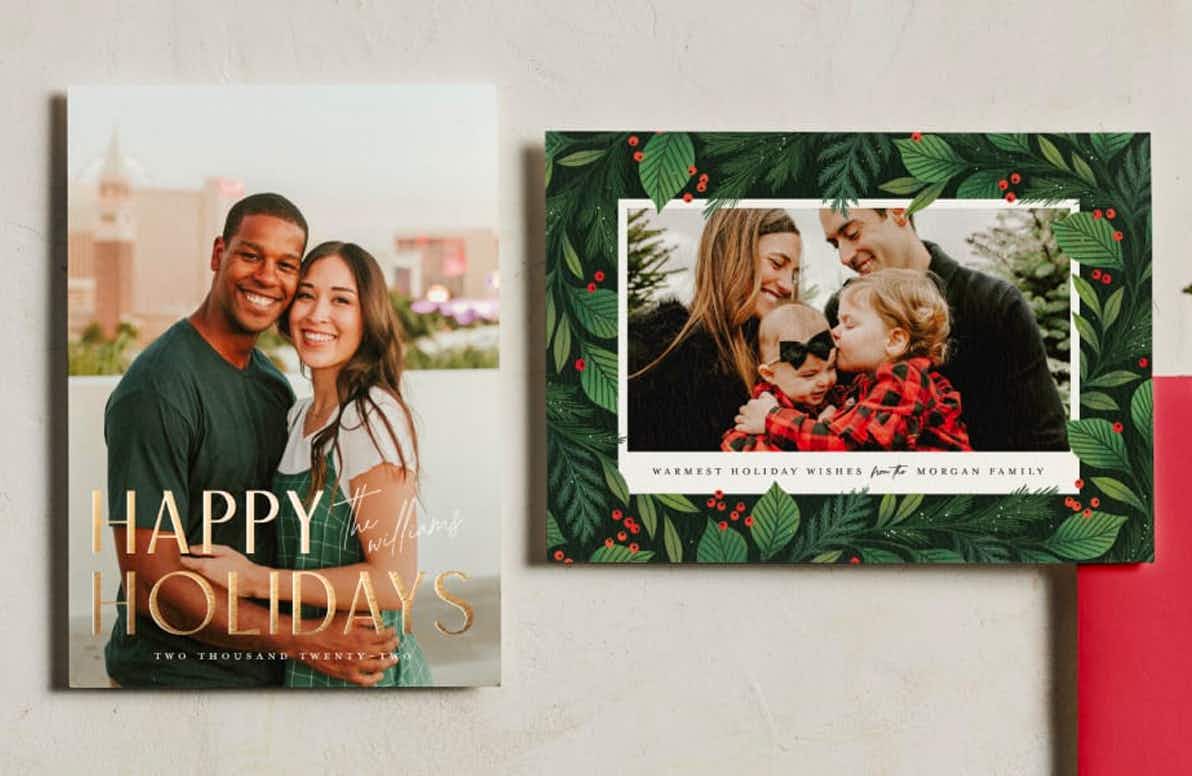 Holiday cards from Minted