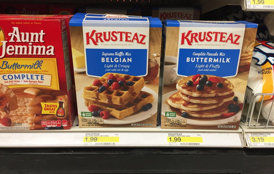 Krusteaz Pancake Mix, Just 0.24 at Target! The Krazy Coupon Lady