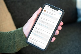 Paribus app on a cell phone