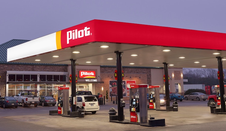 Pilot Gas station outside