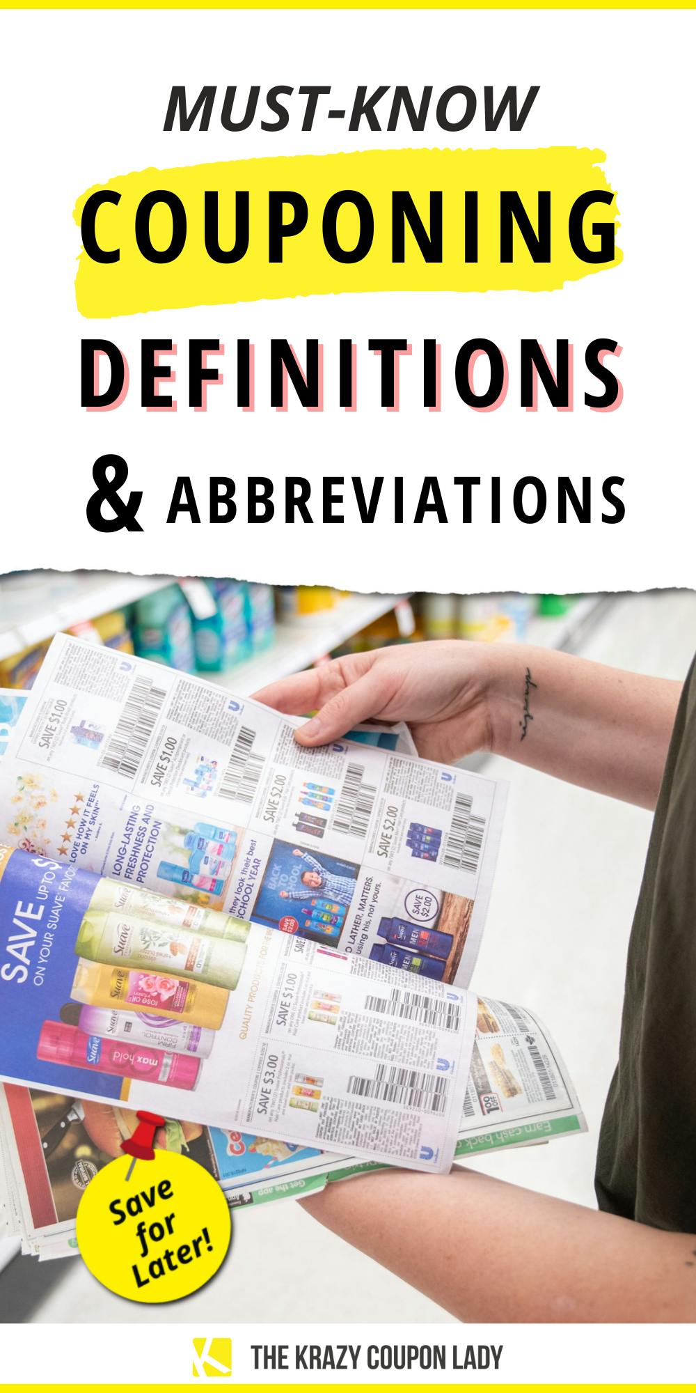 Top Couponing Definitions & Abbreviations Smart Shoppers Should Know