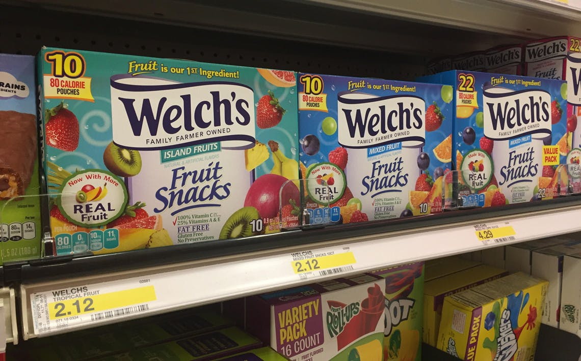 Welch's Fruit Snacks, Just 0.91 at Target! The Krazy Coupon Lady