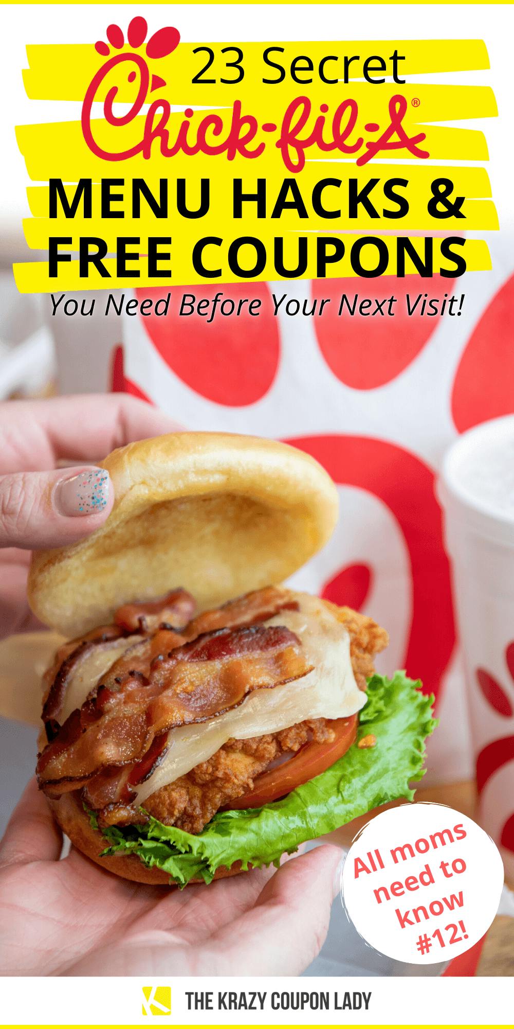 23 Chick Fil A Free Coupons And Secret Menu Hacks For Mor Chickin The Krazy Coupon Lady