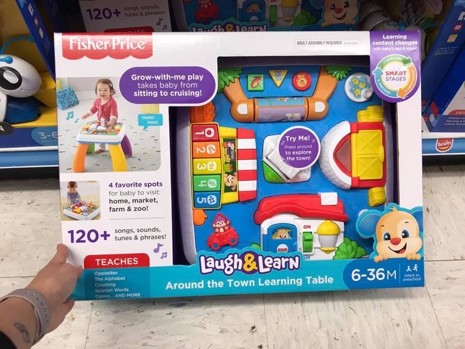 fisher price around the town learning table