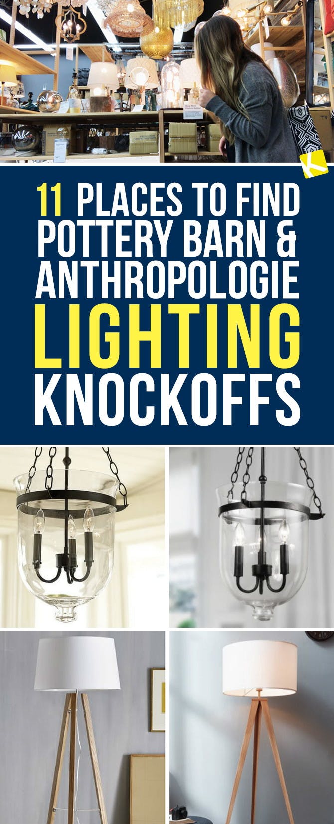 11 Places to Find Pottery Barn and Anthropologie Lighting Knockoffs