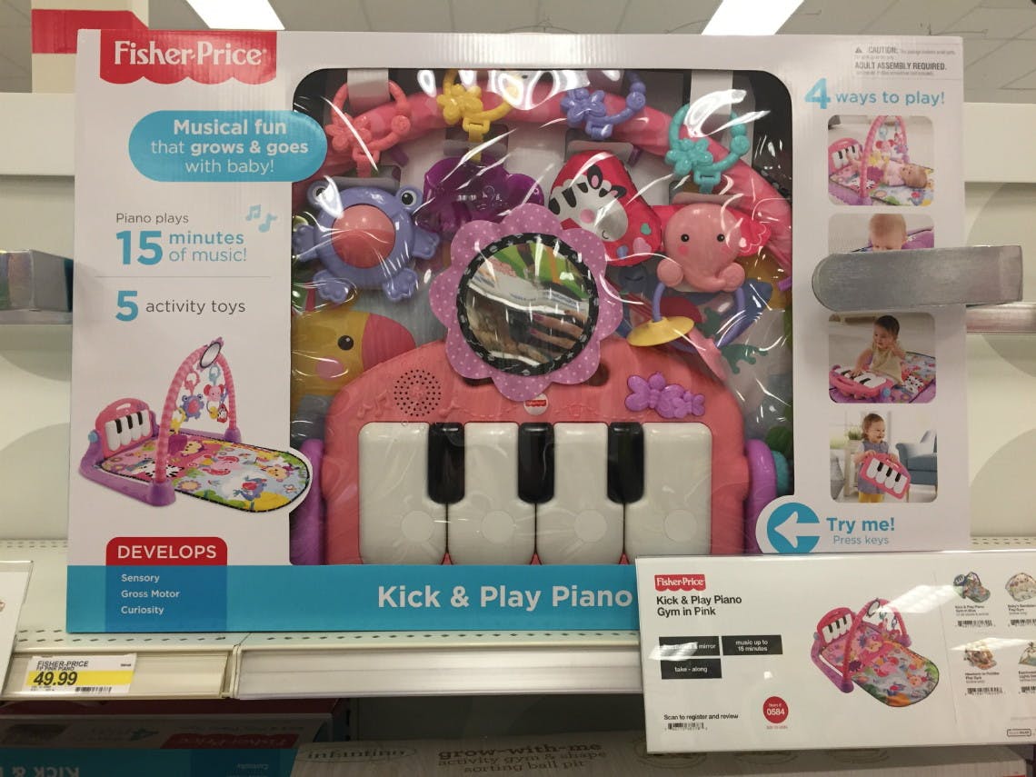 kick and play piano target