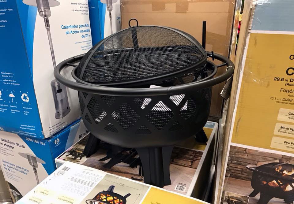 Hampton Bay Steel Fire Pit w/Cooking Grate, Only $49.00 at Home Depot