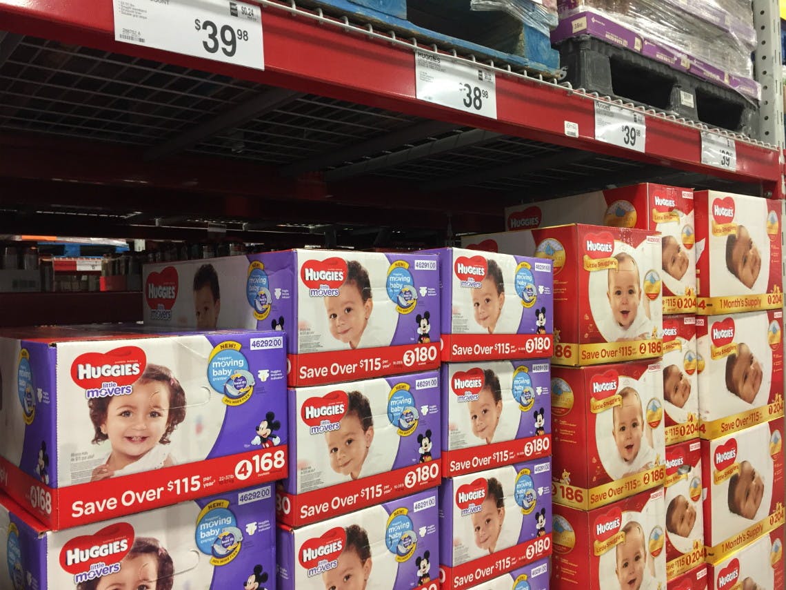 huggies diapers size 4 sam's club