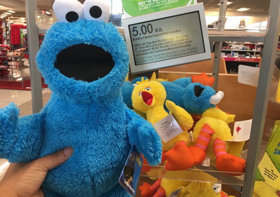 kohls cares cookie monster