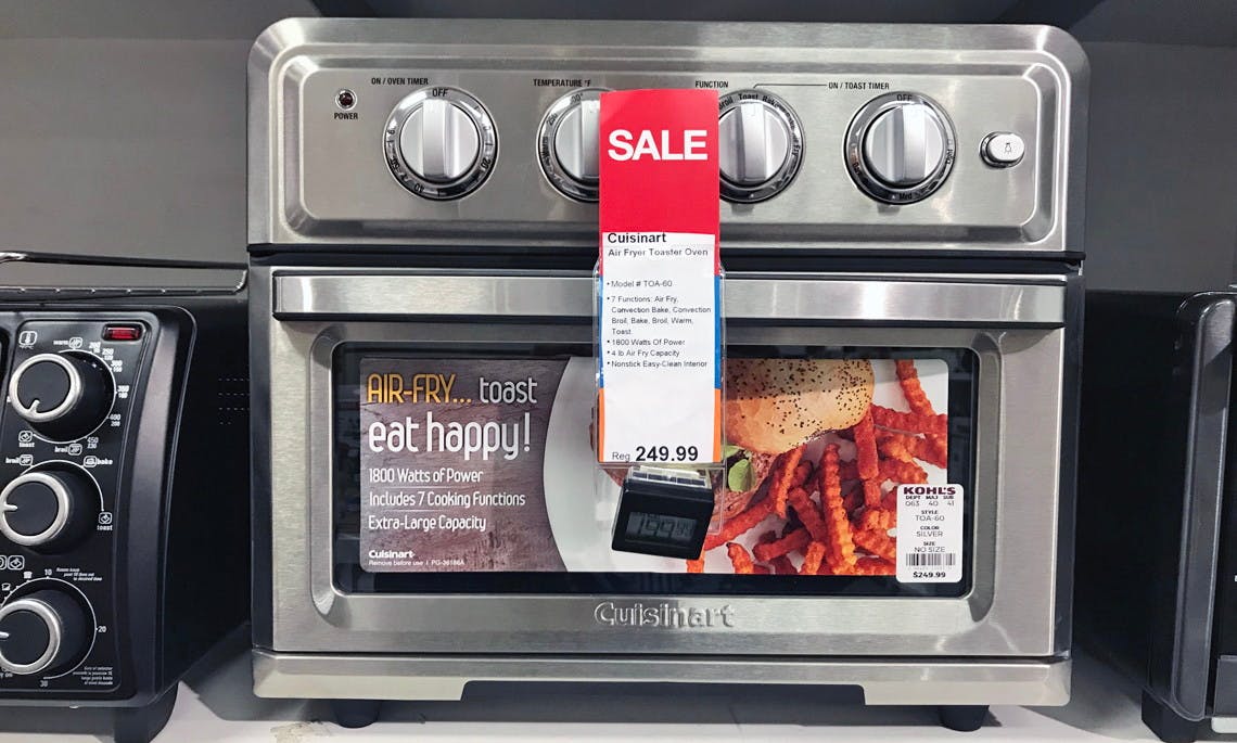 cuisinart digital air fryer toaster oven kohls