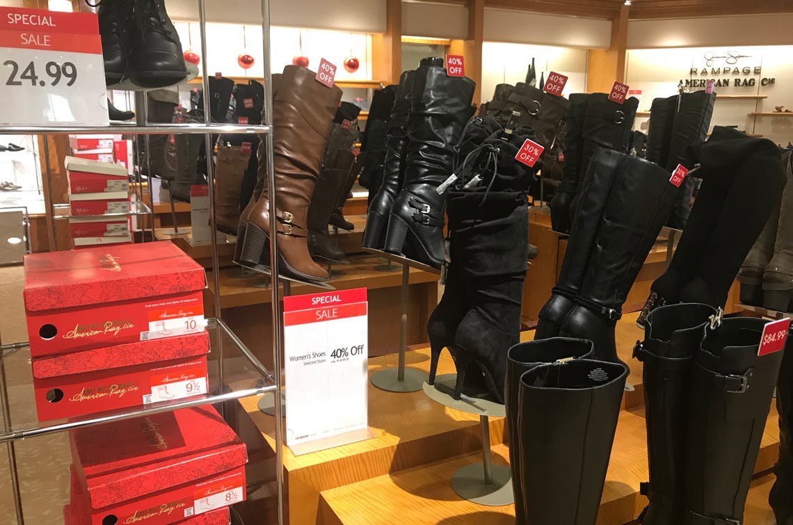 macy's womens boots clearance