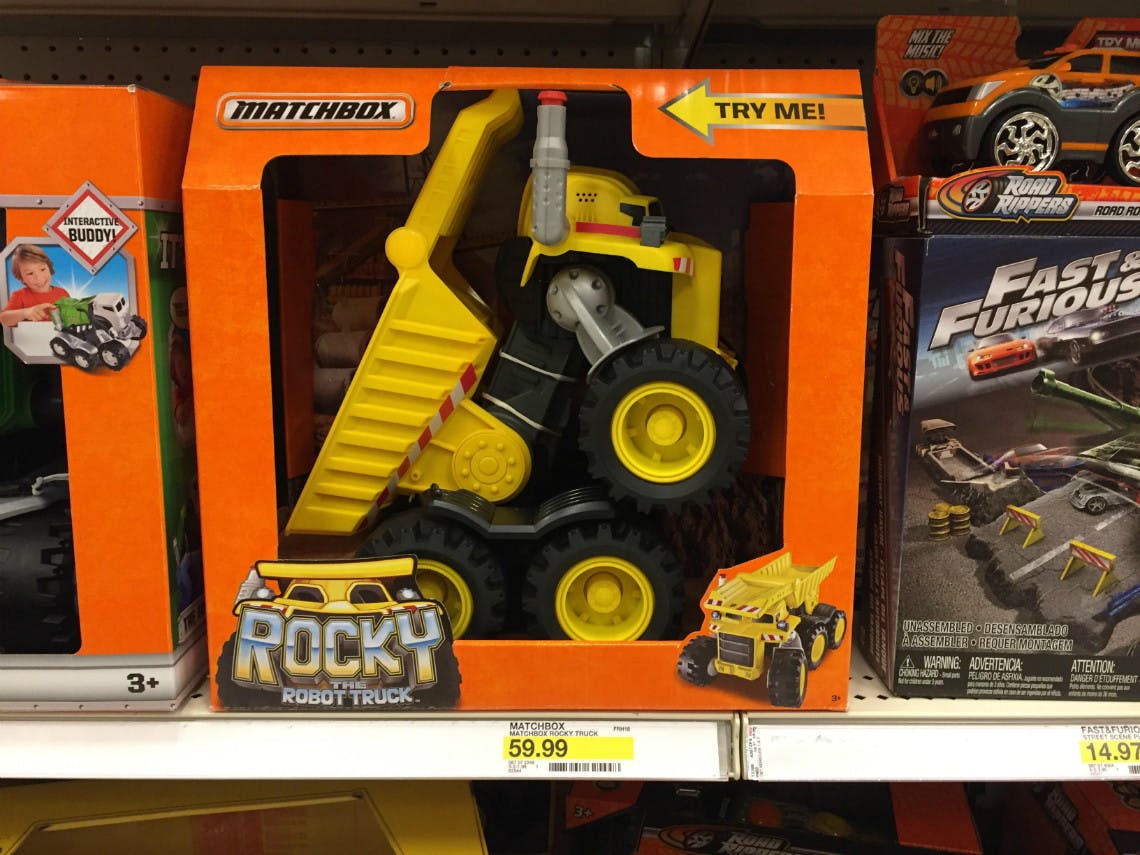 matchbox rocky the robot truck