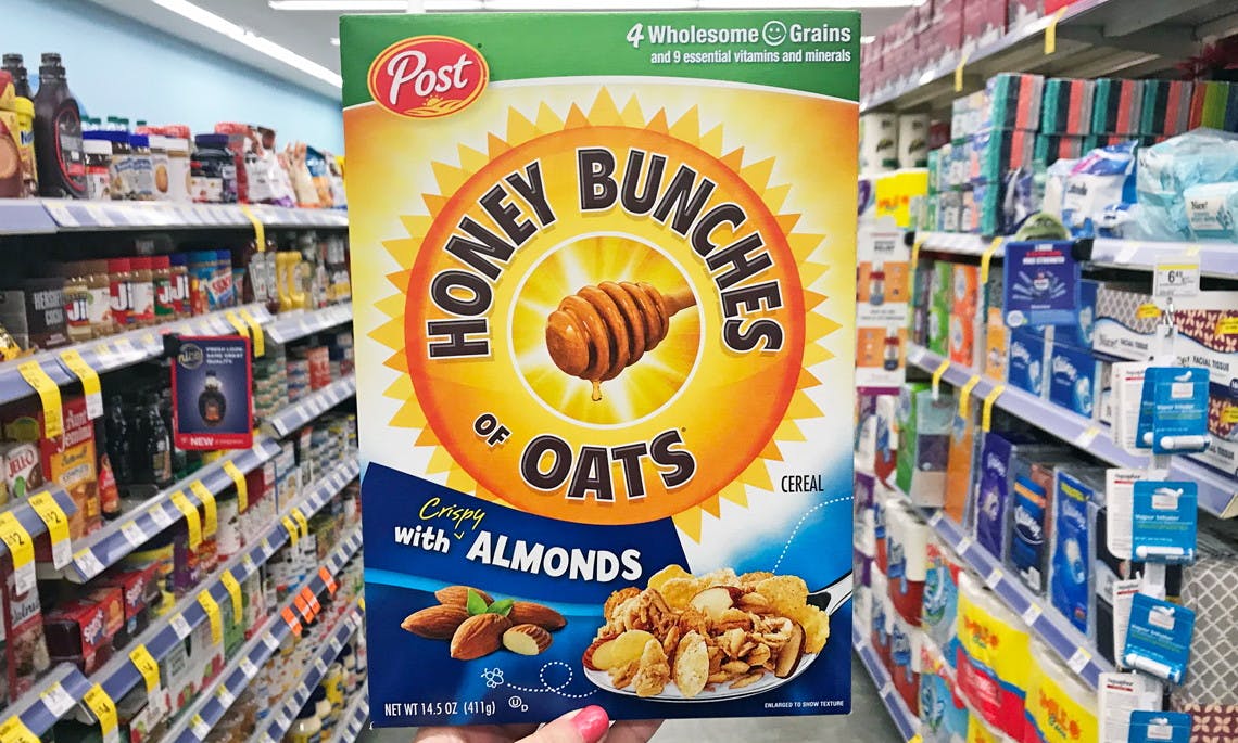 Post Honey Bunches of Oats Cereal, Only $0.75 at Walgreens ...