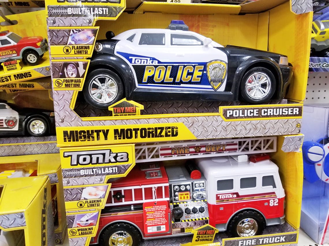 tonka mighty motorized tow truck