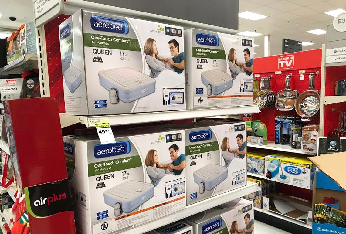 Aerobed Comfort Air Mattress, 49.99 at Target Save 100.00
