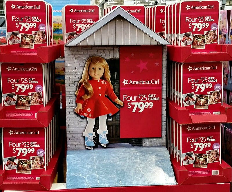 where to buy american girl doll gift cards