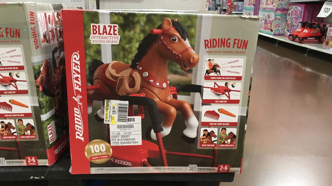 radio flyer blaze interactive horse