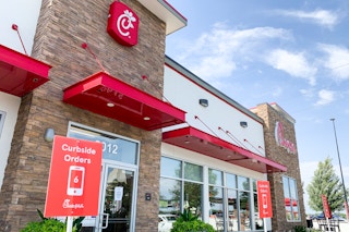 Chick-Fil-A restaurant store front.