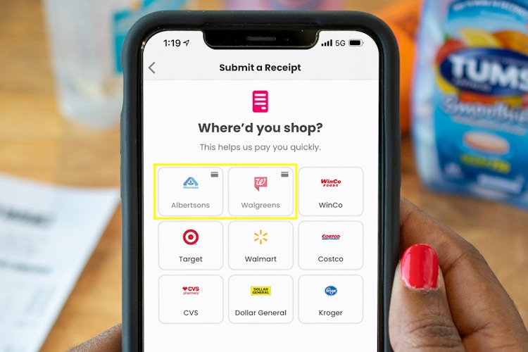 Coupons.com app favorite stores
