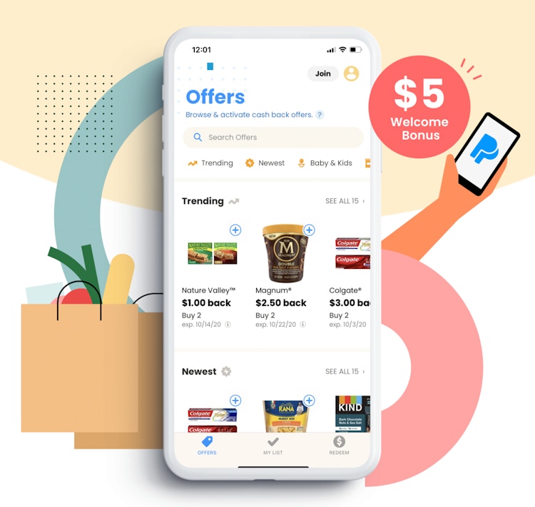 Coupons.com app welcome bonus